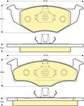 Girling 6113062 комплект тормозных колодок, дисковый тормоз на VW POLO CLASSIC (6KV2)