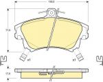 GIRLING Колодки тормозные MITSUBISHI CARISMA 95-06/COLT 04-/VOLVO S40/V40 -04 передние (573039, 6113131)
