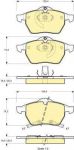 GIRLING Колодки тормозные OPEL ASTRA G/ZAFIRA/SAAB 9-3/9-5 передние (571997, 6113422)
