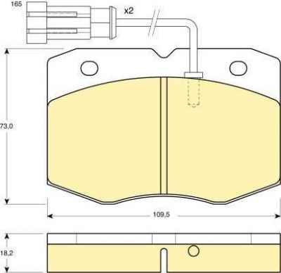 Girling 6113569 комплект тормозных колодок, дисковый тормоз на IVECO DAILY II фургон/универсал