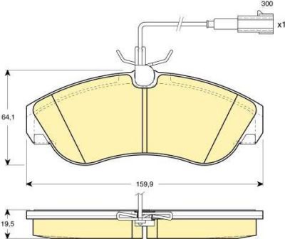 Girling 6114261 комплект тормозных колодок, дисковый тормоз на PEUGEOT BOXER автобус (230P)