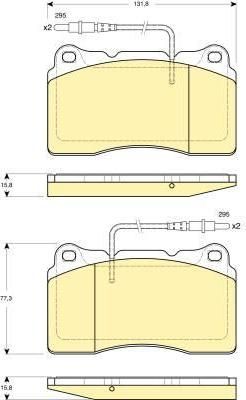 Girling 6114319 комплект тормозных колодок, дисковый тормоз на PEUGEOT 607 (9D, 9U)