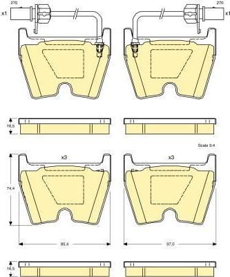 Girling 6115079 комплект тормозных колодок, дисковый тормоз на VW PHAETON (3D_)