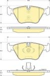 GIRLING Колодки тормозные передние E46 99-05 E83 04- (34112282416, 6115312)