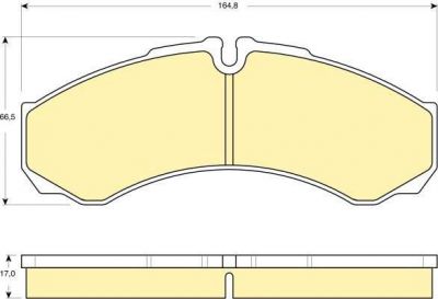 GIRLING КОМПЛЕКТ ТОРМОЗНЫХ КОЛОДОК, ДИСКОВЫЙ ТОРМОЗ (6115349)