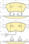 GIRLING Колодки тормозные передние AUDI A6 A8 VW PHAETON 02- (4E0698151, 6115532)