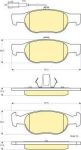 Girling 6115642 комплект тормозных колодок, дисковый тормоз на FIAT BRAVA (182)