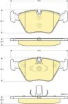 Girling 6115772 комплект тормозных колодок, дисковый тормоз на Z4 (E85)