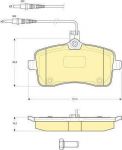 GIRLING Колодки тормозные PEUGEOT 407 04> передние с датчиком (573132, 6115941)