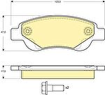 GIRLING Колодки тормозные перед. PSA 107/C1 1,0L 05-> 435326/425328/044650H020 (425327, 6116334)