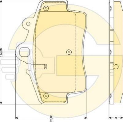 Girling 6117569 комплект тормозных колодок, дисковый тормоз на PORSCHE BOXSTER (987)