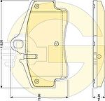 Girling 6117579 комплект тормозных колодок, дисковый тормоз на PORSCHE BOXSTER (987)