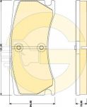 Girling 6118019 комплект тормозных колодок, дисковый тормоз на JAGUAR XK кабрио (QQ6_, _J43_)