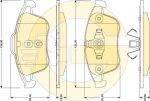GIRLING Колодки тормозные RENAULT LAGUNA III 2.0/2.0D 07- передние (410600011R, 6118082)