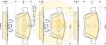 GIRLING Колодки тормозные FIAT DOBLO 01- передние (77365396, 6118644)