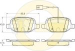 Girling 6119851 комплект тормозных колодок, дисковый тормоз на FIAT LINEA (323)