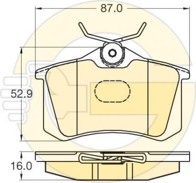 Girling 6120401 комплект тормозных колодок, дисковый тормоз на VW GOLF III (1H1)