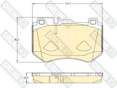 GIRLING Колодки тормозные дисковые 6120785 (6120785)