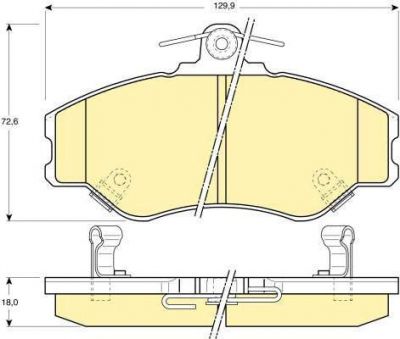 Girling 6130891 комплект тормозных колодок, дисковый тормоз на HYUNDAI H100 автобус (P)