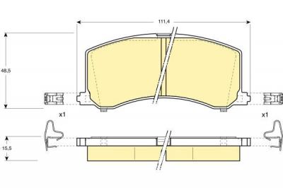 GIRLING Колодки тормозные передние SUZUKI BALENO 95-02 (5580062G60, 6130919)