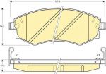 Girling 6131699 комплект тормозных колодок, дисковый тормоз на HYUNDAI SONATA II (Y-2)