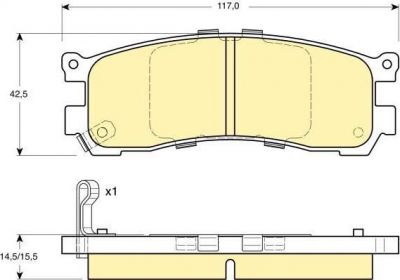 Girling 6131799 комплект тормозных колодок, дисковый тормоз на MAZDA MPV I (LV)