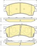 GIRLING Колодки торм. Mazda 323 VI S/F 1,6/2,0/2,0TD 01-04, 626 V 1,8/2,0/2,0TD 97-02, Premacy 99- CBY13323ZF (CBY13323ZD, 6132099)