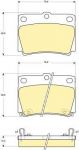 GIRLING Колодки торм. задние MITSUBISHI PAJERO II 2,5TD 3,0i 12 90-04 00 PAJERO SPORT 11 98-05 06 78,8X58,9X15mm (MZ690027, 6132399)