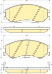 Girling 6132449 комплект тормозных колодок, дисковый тормоз на SSANGYONG REXTON W