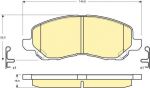 GIRLING Колодки торм пер с датчиком MITSUBISHI LANCER 02 03- (MR527675, 6132879)