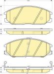 GIRLING Колодки дисковые перед. HYUNDAI SANTA FE//REXTON/KYRON 00-> 5810126A10/5810126A30 (572453, 6132979)