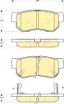 GIRLING Колодки торм. Hyundai Santa FE (GDB3298, 6132989)
