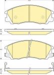 Girling 6132999 комплект тормозных колодок, дисковый тормоз на HYUNDAI TERRACAN (HP)