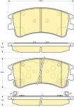 GIRLING Колодки дисковые пер. 626 IV 1,8i/2,0i 92-97, V 1,8/2,0/2,0DITD/2,0 Turbo DI 97-02 3894048 (GJYE3323ZA, 6133109)