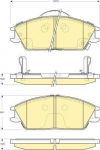 GIRLING Колодки тормозные перед. HYUNDAI ACCENT(LC) 99-> 581011CA10 (5810125A10, 6133319)