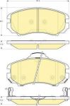 GIRLING Колодки тормозные передние HYUNDAI TUCSON KIA SPORTAGE 04- (581011FA50, 6133529)