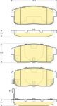 GIRLING Колодки тормозные MAZDA RX8 2.6 03-/SUZUKI IGNIS 1.3/1.5 00- задние (5580060J00, 6133579)