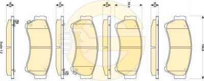 GIRLING Колодки тормозные MAZDA 6 1.8-2.5 08- передние (GSYD-33-23Z, 6135019)