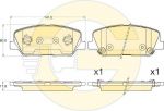 GIRLING Колодки тормозные HYUNDAI i30/ELANTRA 11-/CEED R16 12- передние (6135826)