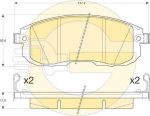 Girling 6136166 комплект тормозных колодок, дисковый тормоз на NISSAN TIIDA седан (SC11X)