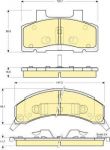 Girling 6140054 комплект тормозных колодок, дисковый тормоз на BUICK CENTURY универсал (4_35)