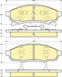 Girling 6140149 комплект тормозных колодок, дисковый тормоз на CHEVROLET LUMINA купе