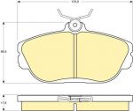 Girling 6140331 комплект тормозных колодок, дисковый тормоз на FORD USA TAURUS (P5_)