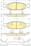 GIRLING Колодки тормозные JEEP CHEROKEE 88-/GRAND CHEROKEE II 99- передние (573077, 6141205)