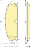 GIRLING Колодки тормозные передние CHRYSLER 300C 04- (05142559AA, 6141349)