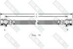 Girling 9001170 тормозной шланг на HONDA CIVIC III Hatchback (AL, AJ, AG, AH)