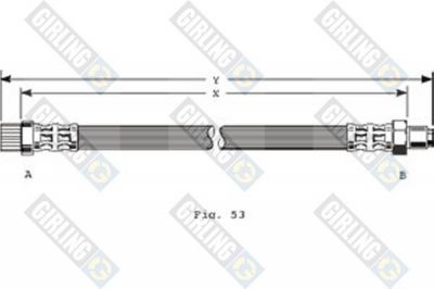 Girling 9001177 тормозной шланг на RENAULT LAGUNA I (B56_, 556_)