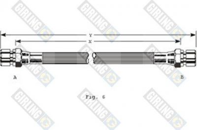 Girling 9001226 тормозной шланг на PEUGEOT 309 II (3C, 3A)