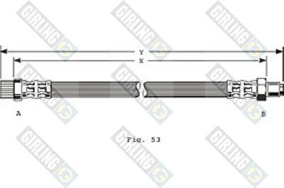 Girling 9001270 тормозной шланг на RENAULT CLIO I (B/C57_, 5/357_)