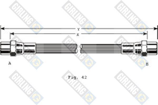 Girling 9001284 тормозной шланг на 3 Touring (E46)